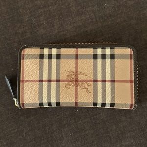 Burberry Long Zip Around Wallet